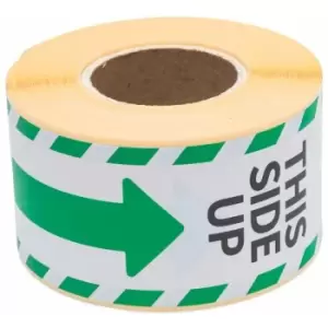 Image of Rillprint - Warning Labels This side up 45x125mm 250 pcs x 5 rolls n/a