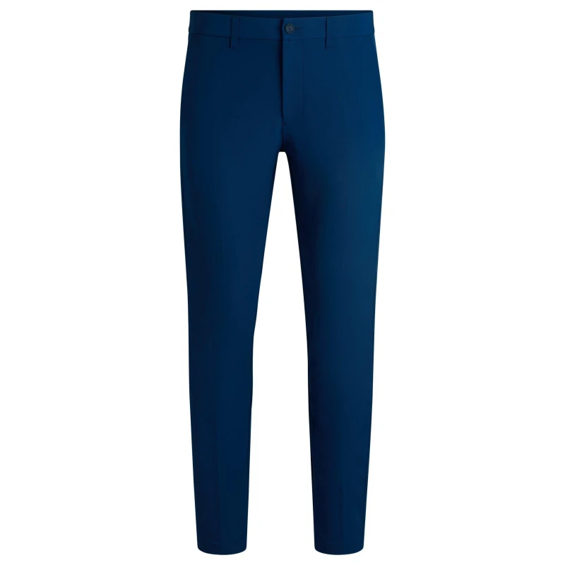 Image of Boss Mens HBG Commuter-Slim Fit Trousers Open Blue male 36 (46)