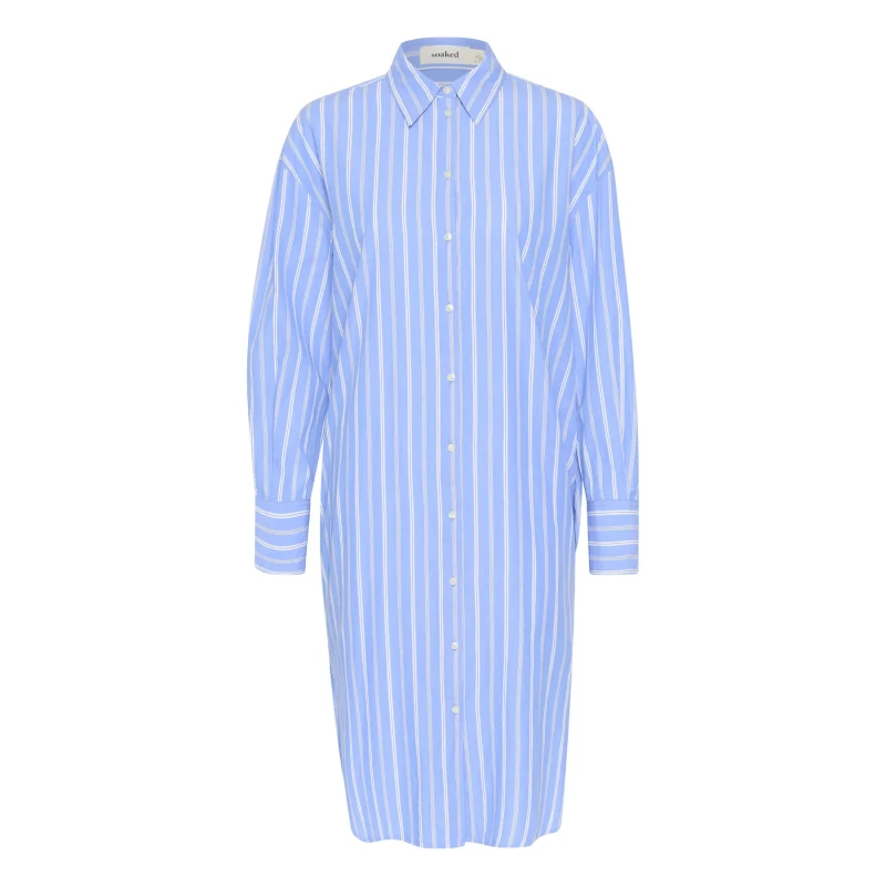 Image of Soaked in Luxury Womens shirt dress Soaked in Luxury Merona Bleu Female S