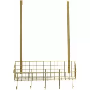 Image of Premier Housewares Kirby Gold Finish Over The Door Hanger