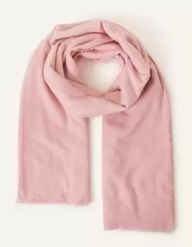 Image of Accessorize Womens Light Pink Grace Super-Soft Blanket Scarf, Size: 100x180cm
