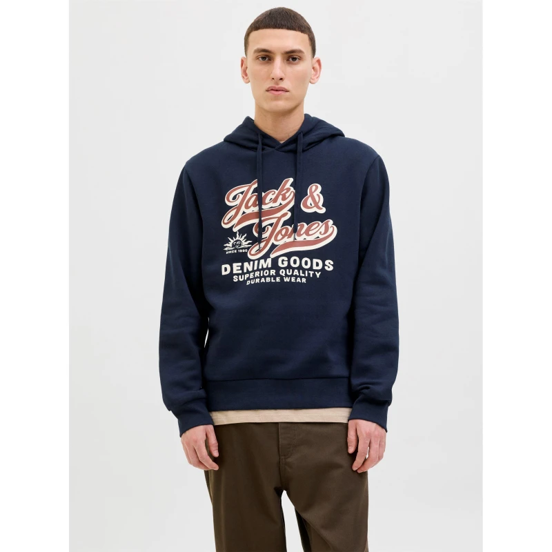 Image of Jack and Jones Colour Logo Hoodie Mens Sky Captain male M