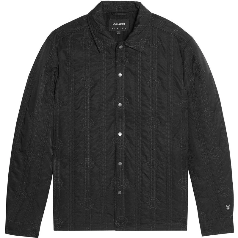 Image of Lyle and Scott Mens Overshirt Black Ice male XL
