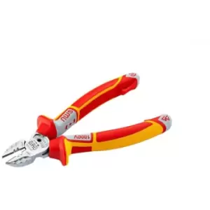 Image of NWS VDE 3-in-1 SuperCutter Electricians Multi-Function Side Cutter Pliers 160mm