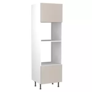 Image of KitchenKIT Slab 60cm Oven and Microwave Unit - Gloss Light Grey