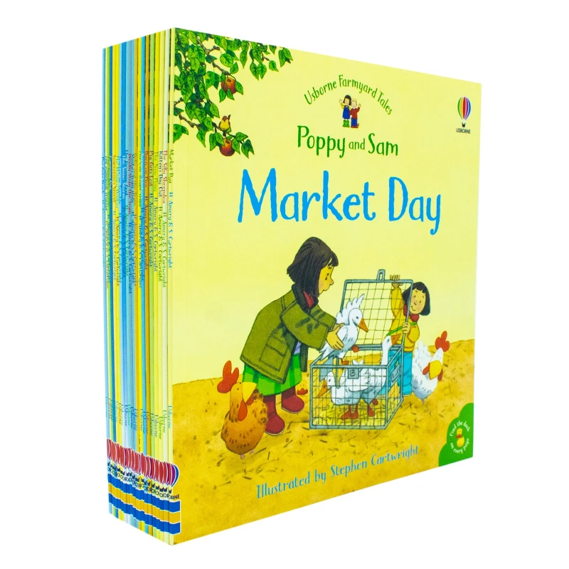 Image of Usborne Farmyard Tales Poppy, Sam Series 20 Books Collection Box Set By Heather Amery Heather Amery Books
