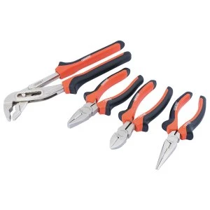 Image of Draper 4 Piece Soft Grip Plier Set