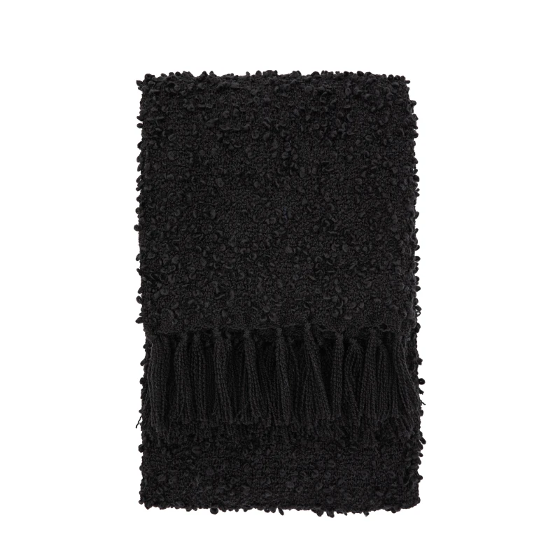Image of Gallery Interiors Bologna Throw Black