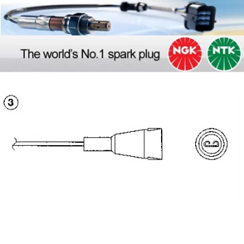 Image of NGK OZA401-E51 / 0142 Lambda Sensor Zirconia Type Oxygen O2 Exhaust Probe