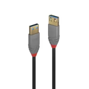 Image of Lindy 0.5m USB 3.2 Type A Extension Cable Anthra Line 0.5 m USB A USB A USB 3.2 Gen 1 (3.1 Gen 1) 5000 Mbps Black