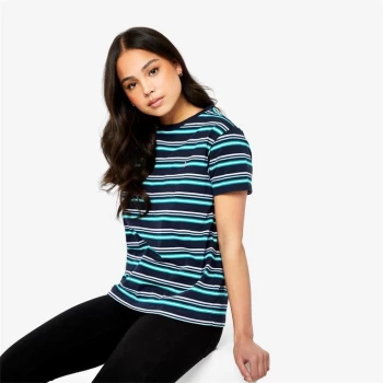 Image of Jack Wills Endmoor Boyfriend T-Shirt - Navy Stripe