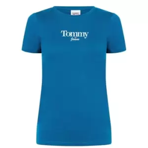 Image of Tommy Jeans Tjw Skinny Essential Logo 1 Ss - Blue