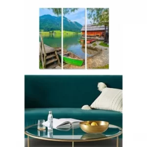 Image of MDF306138350 Multicolor Decorative MDF Painting (3 Pieces)