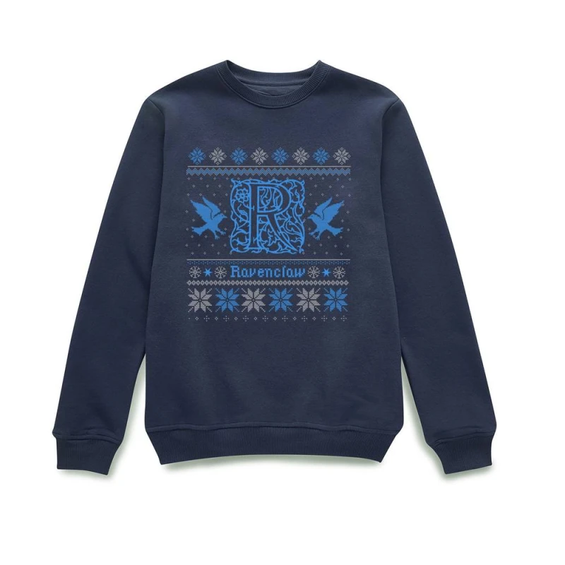 Image of Harry Potter Ravenclaw Christmas Christmas Jumper - Navy - L