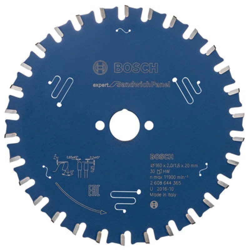Image of Bosch Expert Circular Saw Blade for Sandwich Panel 2608644365 Diameter: 160mm