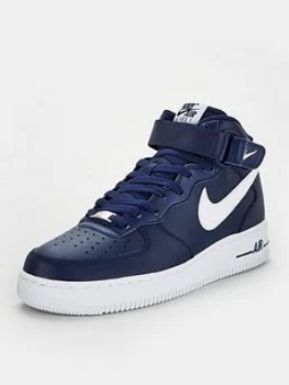 Image of Nike Air Force 1 Mid '07 - Navy/White, Size 9, Men