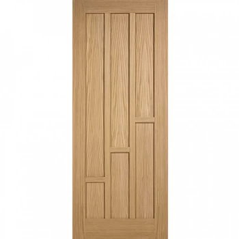 Image of LPD Coventry Panel Fully Finished Oak Internal FD30 Fire Door - 1981mm x 838mm (78 inch x 33 inch)