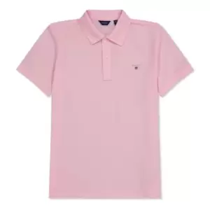 Image of Gant Boys Pique Polo Shirt - Pink