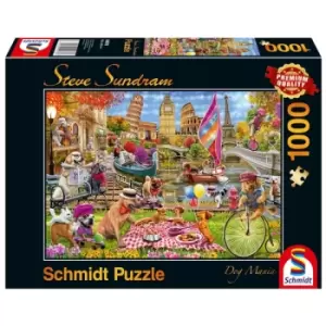 Image of Schmidt Steve Sundram: Dog Mania 1000 Piece jigsaw Puzzle