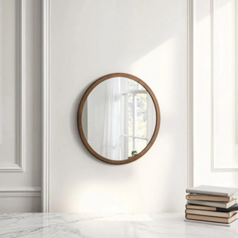 Image of Yearn Mirrors Yearn Mirrors Round Wall Mirror Bronze 60cm Bronze One Size Unisex 0756406341932
