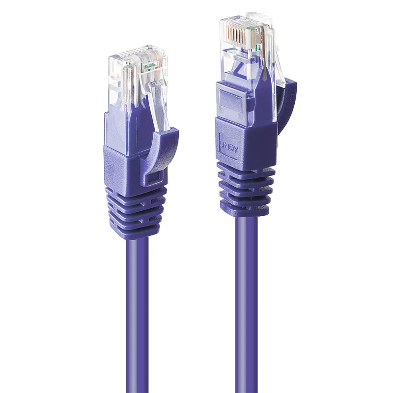 Image of Lindy 5m Cat.6 U/UTP Network Cable, Purple
