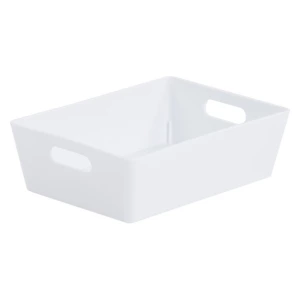 Image of Wham Studio White 3.1 Rectangular Basket Set of 5 Plastic