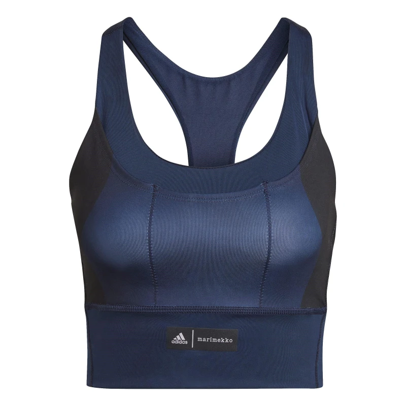 Image of adidas Marimekko Medium Support Sports Bra Womens - Blue Blue 30A