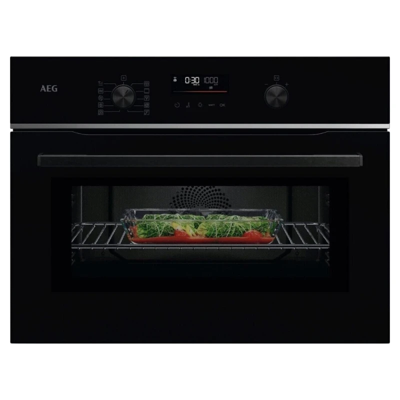 Image of AEG TK6NK501B 44 Litre 46cm High, Built In Combination Microwave Oven - Black