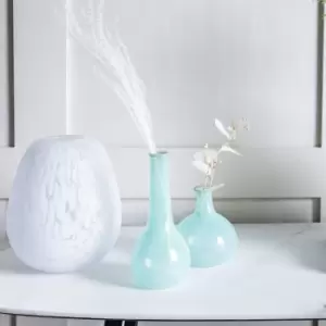 Image of Hinkley Set of 3 Glass Vases Ice Blue