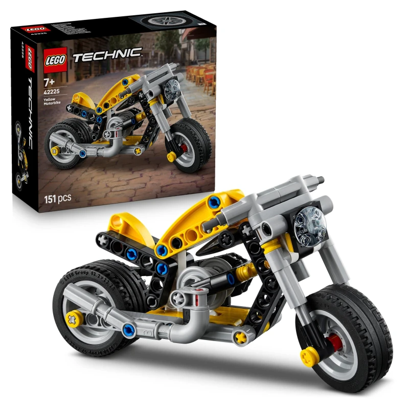 Image of LEGO Technic Yellow Motorbike Toy Model Kit 42225 Yellow MCycle male One Size