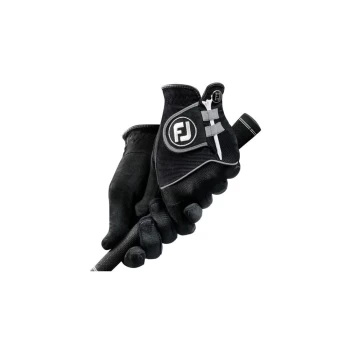 Image of Footjoy Raingrip Mens Pair Gloves - Black - XL Size: XL, Dexterity: Pa