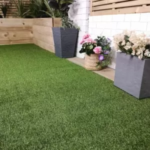 Image of 15mm Pile Outdoor Artificial Grass Astro Turf Lawn for Garden Patio