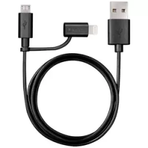 Image of Varta USB cable USB-A plug, Apple Lightning plug, USB Micro-B plug 1m 57943101401