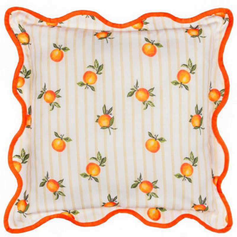 Image of Furn Fruits Oranges 45X45 Outdoor Polyester Cushion Yellow Yellow WXNPA Unisex