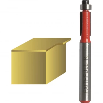 Image of Faithfull Bearing Guided Mini Trimmer Router Cutter 6.3mm 12.7mm 1/4"