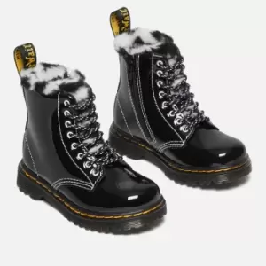 Image of Dr. Martens Toddlers 1460 Serena Lamper Patent Leather Boots - UK 8 Toddler