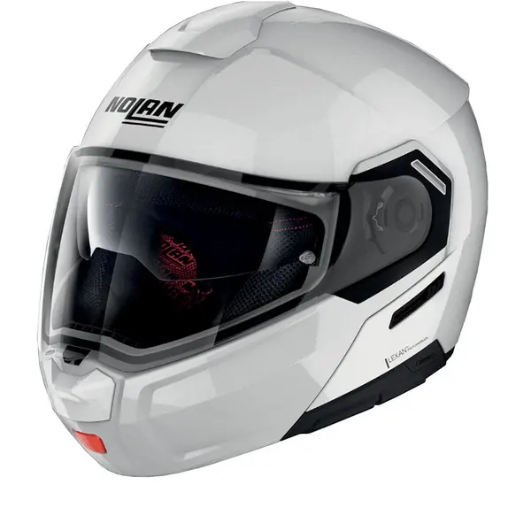 Image of Nolan N90-3 Classic 5 Metal White ECE 22.06 Modular Helmet Size M