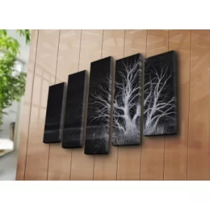 Image of 5PATK-197 Multicolor Decorative Canvas Painting (5 Pieces)