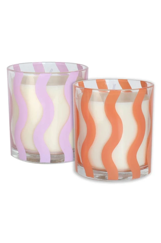 Image of Portico Designs Ltd Flawsome Set of 2 Scented Candles Multi