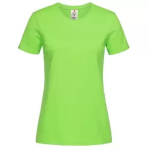 Image of Stedman Womens/Ladies Classic Organic T-Shirt (XS) (Kiwi Green)