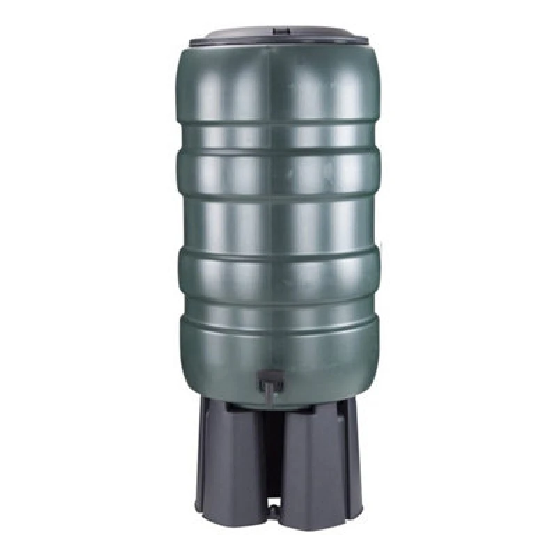 Image of Whitefurze 150L Water Butt Kit with Stand - Green Green unisex