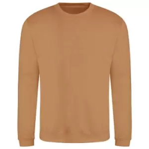 Image of AWDis Adults Unisex Just Hoods Sweatshirt (L) (Caramel Latte)
