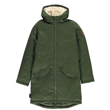 Image of Gelert Trail Long Parka Jacket Junior Girls - Khaki