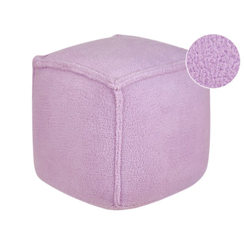 Image of Beliani Pouffe Alipur Boucle Violet