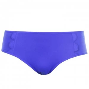 Image of Seafolly Seafolly Petal Mid Waisted Bikini Pants - Reflex Blue