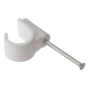 Image of ForgeFix Pipe Clip with Masonry Nail 28mm Box 100