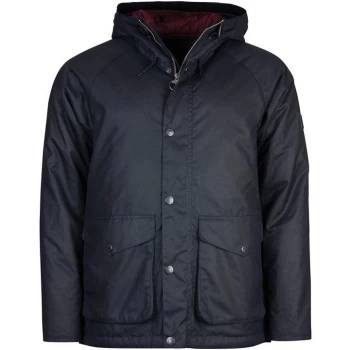 Image of Barbour Alpha Wax Jacket - Navy NY92