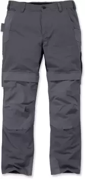 Image of Carhartt Full Swing Steel Multi Pocket Black Grey Cargo Pants