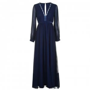 Image of Little Mistress Lace Maxi Dress - Blue