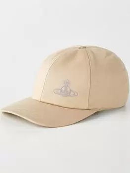 Image of Vivienne Westwood Orb Logo Baseball Cap - Beige